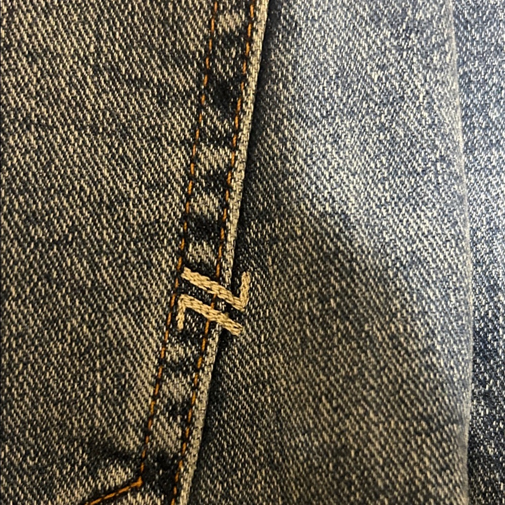 Women's American Eagle 77 Blue Flared Jeans - Picture 5 of 9